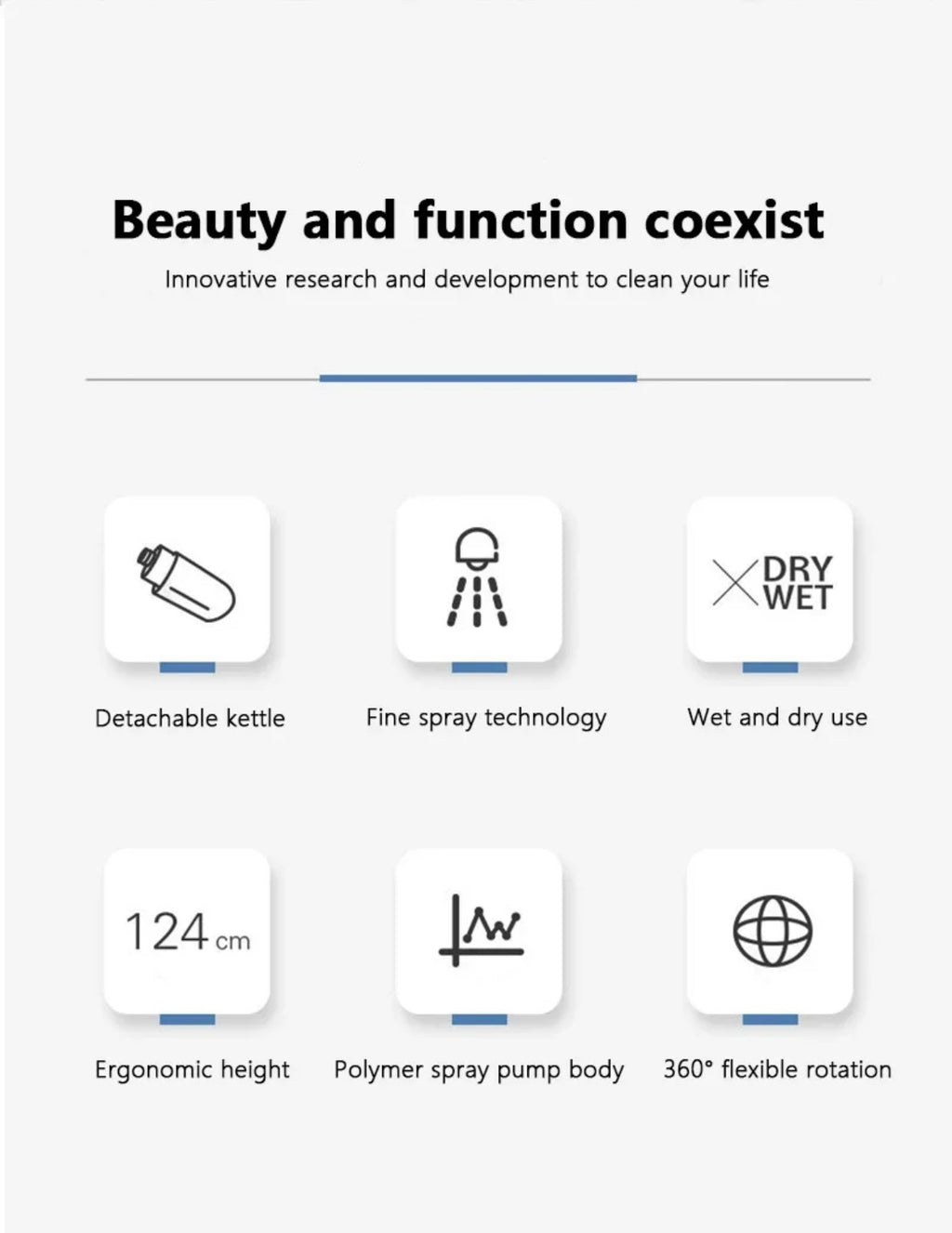 EasyClean spray mop product dimensions and material specifications