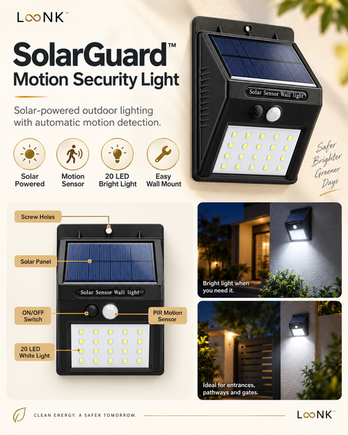 L∞NK SolarGuard Motion Security Light branded product graphic